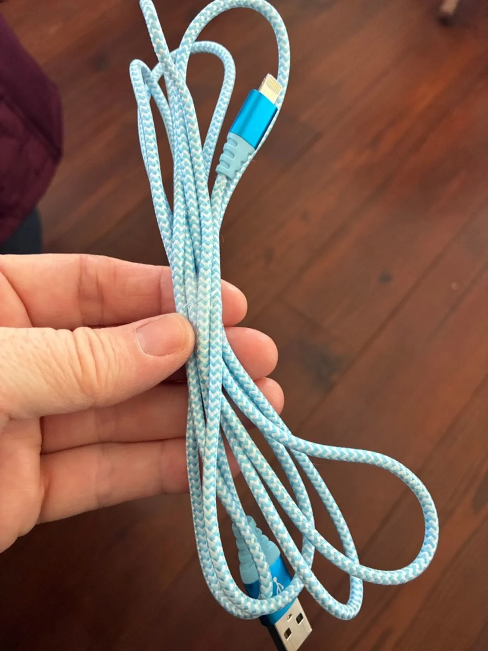 Braided USB Charging Cables - Pastel Blue, Pink, Lavender